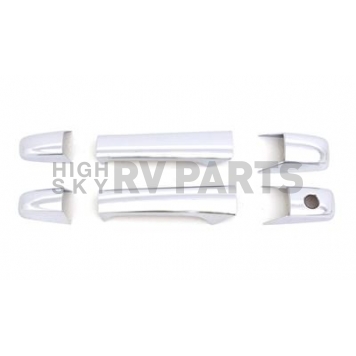 Auto Ventshade (AVS) Exterior Door Handle Cover - Silver ABS Plastic Full Set - 685111