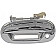 Help! By Dorman Exterior Door Handle - Plastic Silver Single - 91082