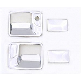 Auto Ventshade (AVS) Exterior Door Handle Cover - Silver ABS Plastic Full Set - 685203