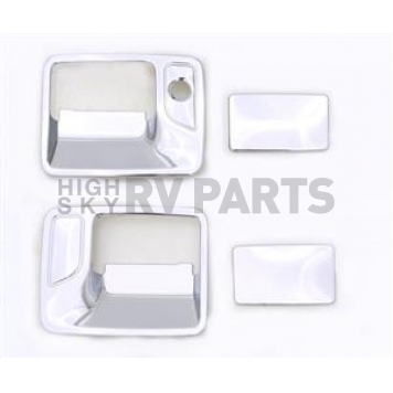 Auto Ventshade (AVS) Exterior Door Handle Cover - Silver ABS Plastic Full Set - 685203