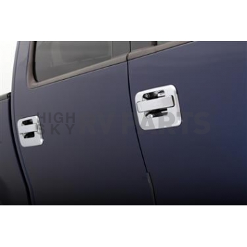 Auto Ventshade (AVS) Exterior Door Handle Cover - Silver ABS Plastic Full Set - 685204