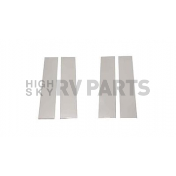 Putco Body Pillar Cover - Polished Stainless Steel Silver Set of 6 - 402671