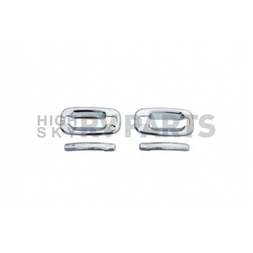 Auto Ventshade (AVS) Exterior Door Handle Cover - Silver ABS Plastic Full Set - 685205