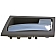 Help! By Dorman Interior Door Handle - Plastic Dark Gray Housing With Silver Lever Single - 90870