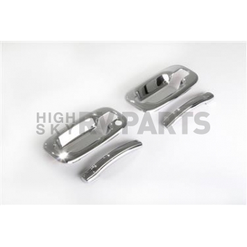 Auto Ventshade (AVS) Exterior Door Handle Cover - Silver ABS Plastic Full Set - 685206