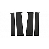 Putco Body Pillar Cover - Polished Stainless Steel Black Set of 6 - 02671BPGM2