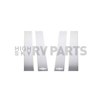 Putco Body Pillar Cover - Polished Stainless Steel Silver Set of 6 - 402671GM1