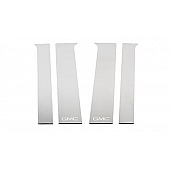Putco Body Pillar Cover - Polished Stainless Steel Black Set of 6 - 402671GM2
