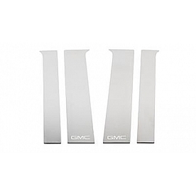 Putco Body Pillar Cover - Polished Stainless Steel Black Set of 6 - 402671GM2