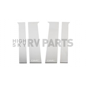 Putco Body Pillar Cover - Polished Stainless Steel Black Set of 6 - 402671GM2