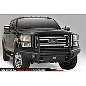 Fab Fours Bumper Black Steel Elite 1-Piece Design - FF09R19601