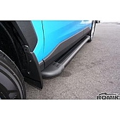 Romik USA Running Board Black Anodized Aluminum Stationary - 21727419