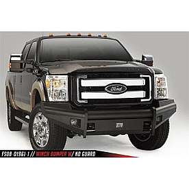 Fab Fours Bumper Black Steel Elite 1-Piece Design - FF09R19611