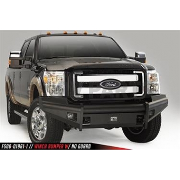 Fab Fours Bumper Black Steel Elite 1-Piece Design - FF09R19611