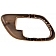 Help! By Dorman Interior Door Handle Bezel - Beige Plastic - 81913