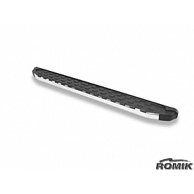 Romik USA Running Board Polished Aluminum Stationary - 50054418