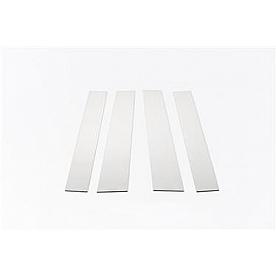 Putco Body Pillar Cover - Polished Stainless Steel Silver Set of 4 - 402898