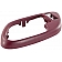 Help! By Dorman Interior Door Handle Bezel - Red Plastic - 81925