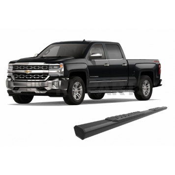 Black Horse Offroad Running Board Aluminum Stationary Black - E0585-13