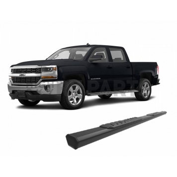 Black Horse Offroad Running Board Aluminum Stationary Black - E0585-14