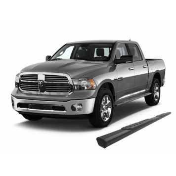 Black Horse Offroad Running Board Aluminum Stationary Black - E0676-10