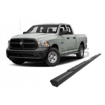 Black Horse Offroad Running Board Aluminum Stationary Black - E0676-12