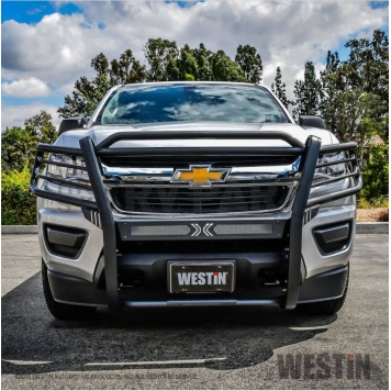 Westin Automotive Grille Guard 1-5/8 Inch Black Textured E-Coated Steel - 4033845-2