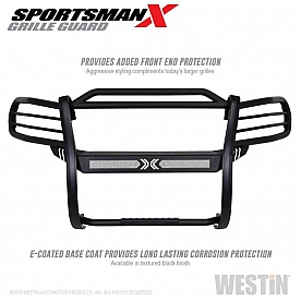 Westin Automotive Grille Guard 1-5/8 Inch Black Textured E-Coated Steel - 4033885