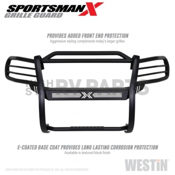 Westin Automotive Grille Guard 1-5/8 Inch Black Textured E-Coated Steel - 4033885