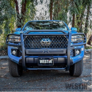 Westin Automotive Grille Guard 1-5/8 Inch Black Textured E-Coated Steel - 4033885-1