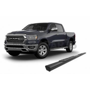 Black Horse Offroad Running Board Aluminum Stationary Black - E0776-10