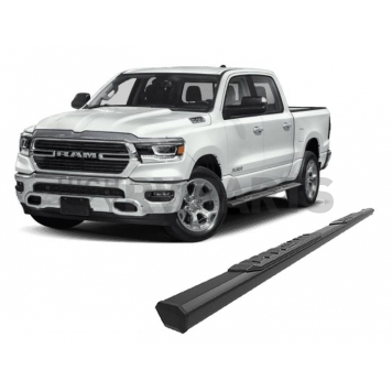 Black Horse Offroad Running Board Aluminum Stationary Black - E0776-11