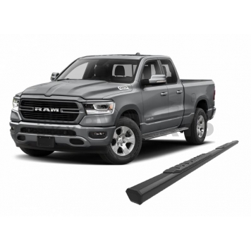 Black Horse Offroad Running Board Aluminum Stationary Black - E0776-12