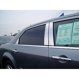TFP (International Trim) Body Pillar Cover - Polished Stainless Steel Silver Set of 6 - 16005PPT