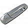 Help! By Dorman Exterior Door Handle - Plastic Silver Single - 91018