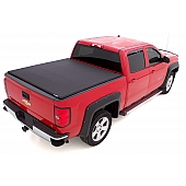 Lund International Tonneau Cover Soft Folding Black Matte Canvas/ Twill Weaved Fabric - 958186