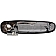 Help! By Dorman Exterior Door Handle - Plastic Silver Single - 91019