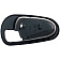 Help! By Dorman Interior Door Handle Bezel - Black Plastic - 83694