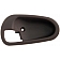 Help! By Dorman Interior Door Handle Bezel - Brown Plastic - 83695