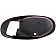 Help! By Dorman Interior Door Handle Bezel - Black Plastic - 83702