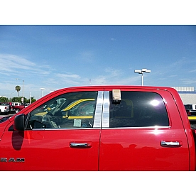TFP (International Trim) Body Pillar Cover - Polished Stainless Steel Silver Set of 4 - 41735PPT