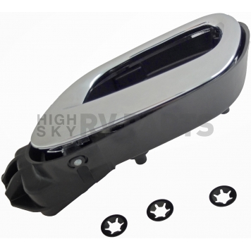Help! By Dorman Interior Door Handle - Lever Plastic Silver Single - 88656-2