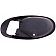 Help! By Dorman Interior Door Handle Bezel - Gray Plastic - 83714