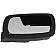 Help! By Dorman Interior Door Handle - Plastic Black Housing With Silver Lever Single - 88663