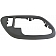 Help! By Dorman Interior Door Handle Bezel - Gray Plastic - 88535