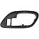 Help! By Dorman Interior Door Handle Bezel - Gray Plastic - 88535