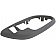 Help! By Dorman Interior Door Handle Bezel - Gray Plastic - 88535