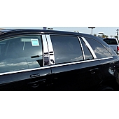 TFP (International Trim) Body Pillar Cover - Polished Stainless Steel Silver Set of 8 - 44855PPT