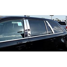 TFP (International Trim) Body Pillar Cover - Polished Stainless Steel Silver Set of 8 - 44855PPT