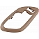 Help! By Dorman Interior Door Handle Bezel - Gray Plastic - 88537